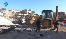 وكالة ثقة.. اللحظات الأولى لإسعاف المصابين في مدينة الاتارب نتيجة القصف بالصواريخ الارتجاجية