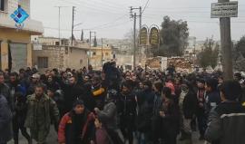 #شاهد| مظاهرة في مدينة دارة عزة طالبت بتوحيد الفصائل واسقاط نظام الأسد