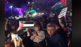 #مباشر مظاهرة مستمرة في مدينة حيفا المحتلة دعما لغزة ورفضا لجرائم الاحتلال