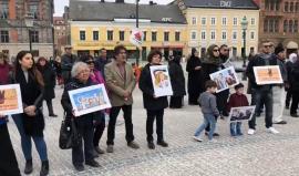 #شاهد مظاهرة الآن في مدينة مالمو السويدية دعما لـ #مسيرة_العودة_الكبرى في قطاع غزة