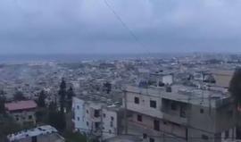 #شاهد استخدام القذائف الصاروخية في الاشتباكات الدائرة بين القوة الفلسطينية المشتركة التي شكلتها حركة فتح وعناصر متشددة في مخيم عين الحلوة بلبنان