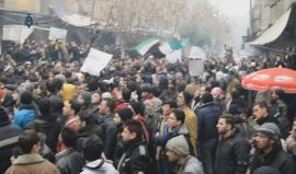 #سوريا .. مظاهرات حاشدة في الغوطة الشرقية نصرة لمدينة #حلب