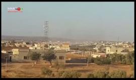 #شاهد قصف مدفعي من قبل قوات النظام السوري يستهدف قرية الزعفرانة في حمص