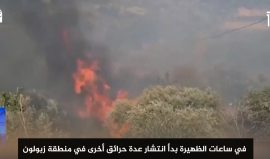 القناة 13 العبرية: تضرر مباني وإخلاء مئات المنازل جراء الحرائق وتخوف من اتساع رقعة النيران بفعل الطقس