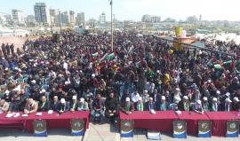 مشاركة جماهيرية واسعة في قطاع غزة بمهرجان إحياء ذكرى يوم الأرض