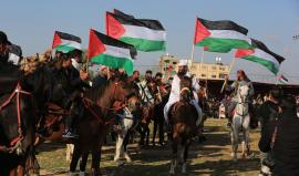 قبائل البادية في قطاع غزة تنظم مهرجان كبير بذكرى يوم الأرض