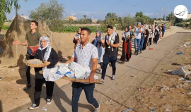 انطلاق فعاليات المسار البيئي الشبابي الأول لدعم المزارعين على حدود خزاعة شرقي محافظة خانيونس