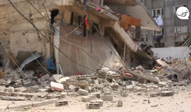 طائرات الاحتلال تدمر منزل لعائلة خليفة غرب مدينة غزة