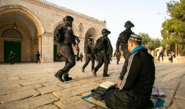 الرباط في باحات المسجد الأقصى المبارك