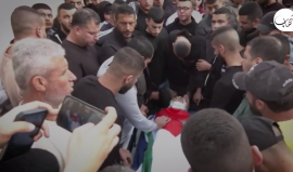 وداع الشهيد محمود السعدي الذي ارتقى متأثرا بإصابته برصاص الاحتلال في مخيم جنين