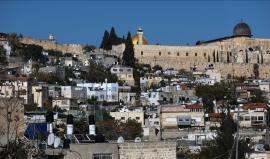 بلدة سلوان الملاصقة للمسجد الأقصى المبارك