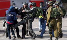 الاعتداء على الصحفيين الفلسطينيين
