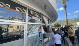 آثار الدمار التي لحق بمستوطنات شمال فلسطين المحتلة بفعل الصواريخ التي انطلقت من لبنان