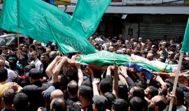 تشييع مهيب لشهداء القسام الثلاثة في نابلس