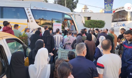 مغادرة الفوج الأول من الحجـاج قطاع غزة باتجاه بيت الله الحرام