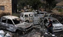 جانب من اعتداءات المستوطنين على ممتلكات المواطنين بالضفة الغربية