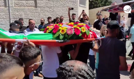 تشييع جثمان الشهيد محمد عماد حسنين في مدينة رام الله