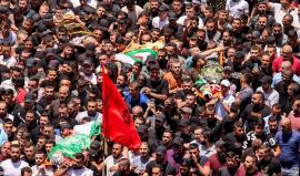 تشييع شهداء جنين بمشاركة جماهيرية غفيرة