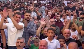 حفل تأبين شهداء ومؤسسي عرين الأسود محمد العزيزي وعبد الرحمن صبح في نابلس