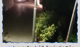 شبان يمطرون آليات الاحتلال بالزجاجات الحارقة خلال اقتحامها قرية برقة شمال غرب نابلس