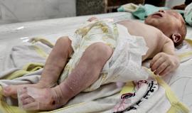 وفاة-رضيعة-تجمدت-من-البرد-في-خيام-النازحين-بغزة