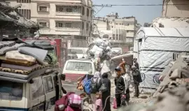 نزوح المواطنين خلال الحرب على غزة