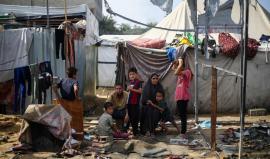 صورة تعبر عن الوضع الإنساني الصعبة في غزة