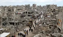 دمار واسع بسبب الحرب الإسرائيلية على قطاع غزة