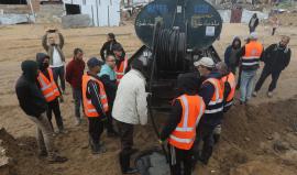 عمل بلديةغزة في فصل الشتاء