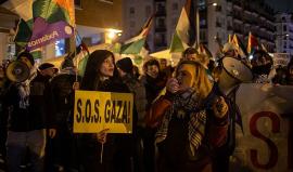 مظاهرة مؤيدة لفلسطين وضد الحرب على غزة