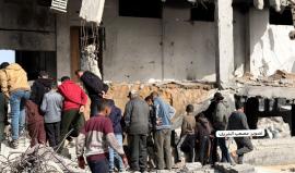 مجزرة مركز شرطة الشيخ رضوان غرب مدينة غزة