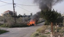 قصف مركبة في جنوب لبنان من قبل الاحتلال