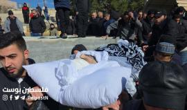 تشييع حاشد للشهيد شاكر الجعبري في الخليل