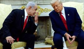 الرئيس الأمريكي دونالد ترامب ورئيس حكومة الاحتلال بنيامين نتنياهو