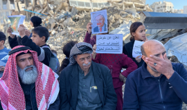 صولاة من اعتصام إتحاد موظفين الوكالة اعتراضًا على التقليصات والتسريح