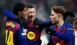 برشلونة يهزم سلافيا براغ برباعيةويقترب من التأهل في دوري الأبطال
