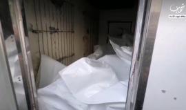 جثامين الشهداء تصل مجمع الشفاء الطبي في مدينة غزة