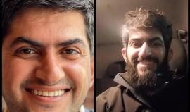 الصحفي مجاهد بني مفلح قبل وبعد عملية الاعتقال