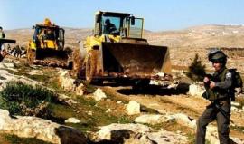 الاحتلال يستولي على جرافة غرب سلفيت