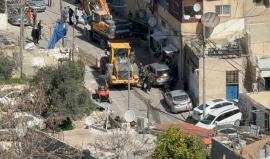 الاحتلال يهدم منازل في حي البستان ببلدة سلوان جنوب المسجد الأقصى