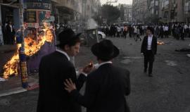 اشتباكات عنيفة في "بني براك" بالقدس احتجاجًا على تجنيد الحريديم