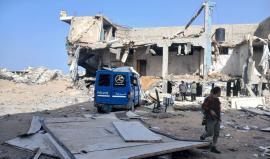 قصف الاحتلال مركز شرطة الشيخ رضوان