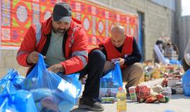 تجهيز سلات غذائية غزة