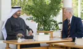 لقاء غراهام مع محمد بن زايد في ابوظبي