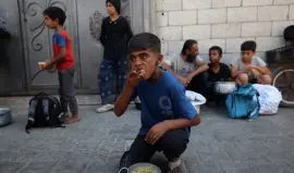 المجاعة في غزة - التقطت الصورة خلال حرب الإبادة الجماعية 2023 -