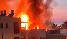 إصابات وحريق جراء سقوط قذائف صاروخية لحزب الله في "إسرائيل"