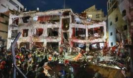 دمار كبير اثر سقوط صاروخ ايراني على مبنى اسرائيلي