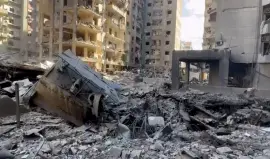 الدمار في الضاحية الجنوبية لبيروت