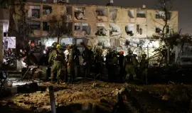 من القصف الإيراني أمس السبت على منطقة "عراد"