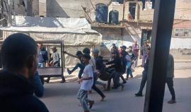 شهداء وإصابات خلال تصدي المواطنين لعملاء الاحتلال شرق المغازي وسط القطاع